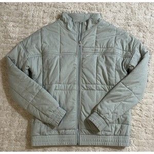 Anthropologie All Fenix Benita Quilted Jacket in Mint Lightweight Womens Size S